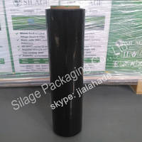 Sell black color wrap film,tear resistance plastic film,grass...