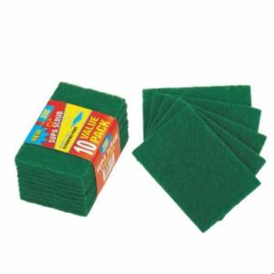 Wholesale tool pad: Household Dish Washing Green Color Heavy-Duty Cleaning Tool Scouring Pad