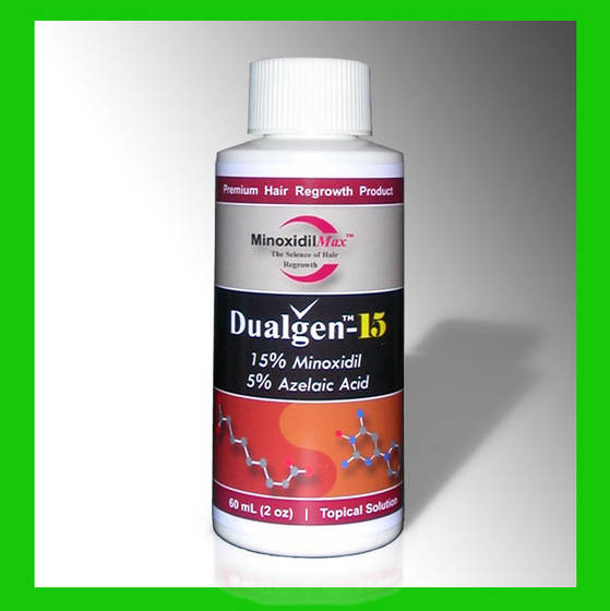 DUALGEN-15 NO PG: Minoxidil 15% with Azelaic Acid, Retinol Without ...