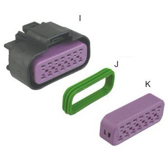 14 Way Delphi Automotive Sealed Connector 15326856(id ... delphi 6 way wiring harness connectors 