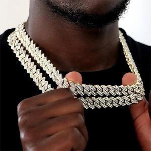 Wholesale synthetic gemstone: 12MM 14MM Thick Cuban Link Chain, Titanium Steel Cuban Link, Hip Hop, Gift for Him,