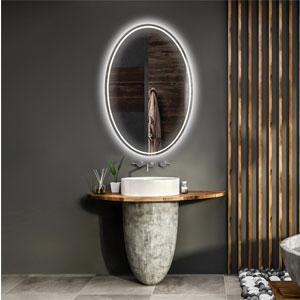 Wholesale smart led bulb: LAM013 Large Circle Elegant LED Bathroom Mirror