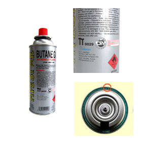 Wholesale shrink film: Butane Gas Cartridge (MSF-1 CRV)