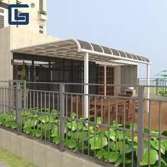 Wholesale polycarbonate solid board: Waterproof 4m X 3m Aluminum Pergola Canopy Awning Polycarbonate Roof UV Protection