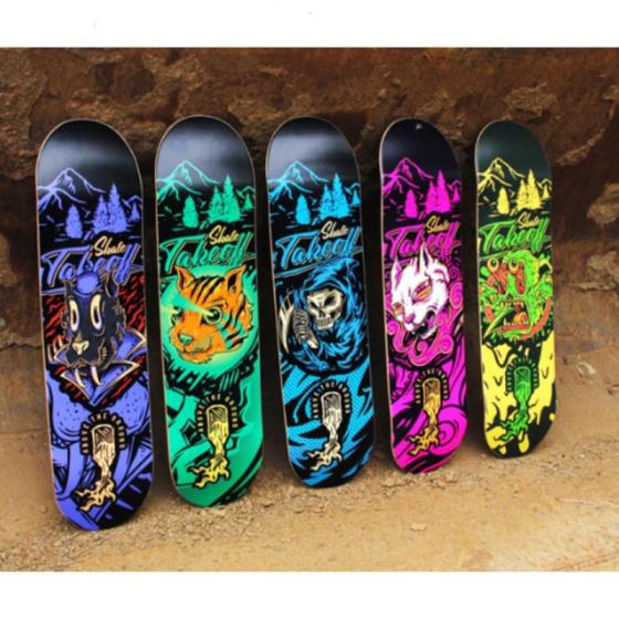 Skateboard Decks Flip 7 Layers of Maple Wood,High-grade Skateboarding ...