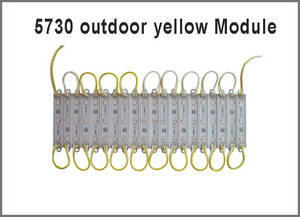 Wholesale led advertisement: 3led 5730 LED Module Light Yellow 12VDC LED Backlight Outdoor Advertising Signage LED Signs Building