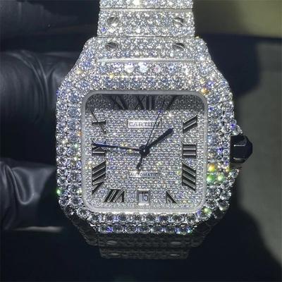 Luxury Moissanite Diamond Watch VVS Moissanite Iced Out Moissanite Bust ...