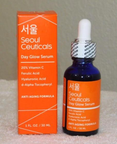 Seoul Ceuticals Day Glow Serum 1fl Oz Hyaluronic Acid Vita C Anti-aging 