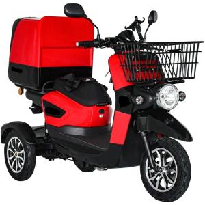 Wholesale bike wheel: EEC Certificated Three Wheel Delivery E-scooter Electric Bike Rental Lithium Motorcycle Vehicle