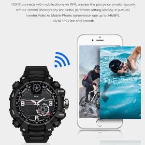 Wholesale watch: FOX12 Mini Camera Smart Watch Cam Sport Ourdoor Action Watch WIFI Watching P2P Camera 2K H.264 32G M