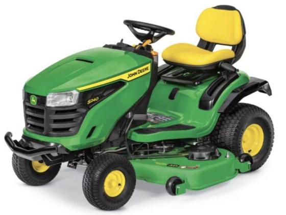 John Deere S100 42 in. 17.5 HP GAS Hydrostatic Riding Lawn Tractor ...