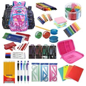 Wholesale wooden box: Cheap School Supplies Bundle Set Sticker Cartoon Pencil Stationery Kit Stationery Set
