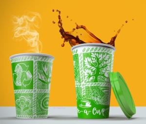 Wholesale advertising display: Custom Printed Paper Cup by Mr Paper Cup