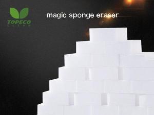 Wholesale stock lots: Topeco Amazon Top Sell Melamine Sponge Nano Cleaner Durable Magic Sponge Kitchen