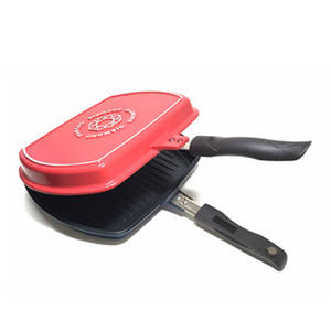 Wholesale super magnets: Double Sided Diamond Frying Pan Twin Pan Two Side Frypan Grill Pans