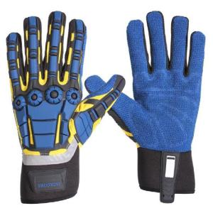 Wholesale work gloves: Heavy Utility Work Gloves for Men Oil Gas Drilling Impact Gloves