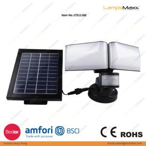 Wholesale flood lighting: Solar Powered Motion Sensor Light Dual Head Flood Light