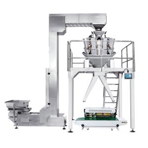 Wholesale Packaging Machinery: Economic Semi Auto Weighing and Packaging System with Two Outlet Packing Food
