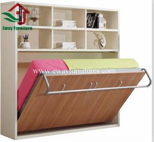 Space Saving Innovative  Wall Bed Frame Bed Cabinet Vertical...