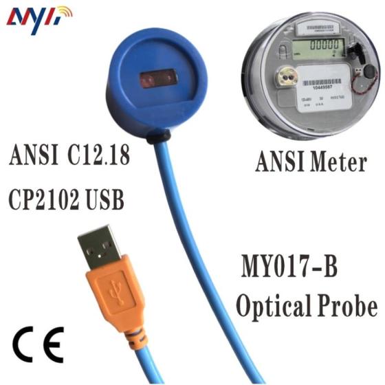 ANSI Type 2 C12.18 AS1284.10.2  USB2.0 To IR Infrared TransData Universal Optical Probe Flowmeter 