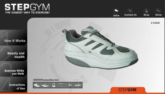 step gym shoes