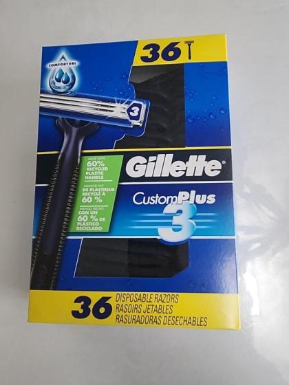 Gillette Custom PLUS3 Disposable Razors, 36-Count(id:11420078). Buy ...