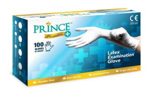 Wholesale fob: Prince Premium Latex Examination Glove (100pcs Per Box)