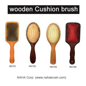 Wholesale cushions: Wooden Cushion Hair Brush