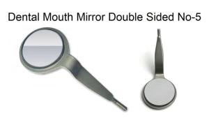 Wholesale stainless steel handle: Dental Double Sided Mouth Mirror NO-5 Rhodium Front Surface Dental Surgical Instruments