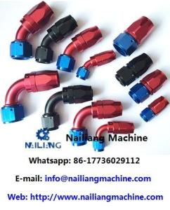 Wholesale Other Manufacturing & Processing Machinery: Aluminum AN8 Non-Swivel Red/Blue Hose Ends Universal AN Fittings Fuel Hose Fittings