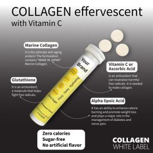 Wholesale brand labels: Collagen Effervescent Tablet
