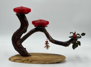 Wholesale table: Candle Holder, Table Decoration, Wood Crafts, Handmade, Candle Stands
