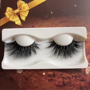 Wholesale new design hair curler: 100% Siberian Cruelty Free 3D Fluffy Mink Lashes with Black Cotton Band Vendors 3D 25mm Mink Eyelash