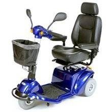 Wholesale tiller wheel: Pilot 3-Wheel Power Mobility Scooter - Blue 18 W