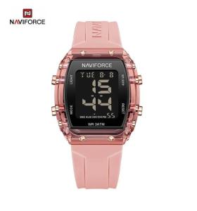Wholesale waterproof: NAVIFORCE 7102 Transparent Childrens Sports Waterproof LCD Digital Date Silicone Strap Electronic W