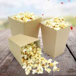 Wholesale snack: Popcorn Bags Kraft Paper Popcorn Boxes  Open- Top Popcorn Boxes Cardboard Popcorn Containers