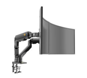 Wholesale adjustable arms: Ultrawide Heavy Duty Adjustable Gas Spring Monitor Arm with Cable Management for Dual Screens