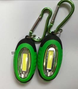 Wholesale led keychain flashlight: 1W Cob LED Keychain Include Battery(Include 2*CR2032)
