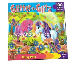 Wholesale games toys: Glitter Paper Puzzles Games,Glitter 100pcs Puzzles