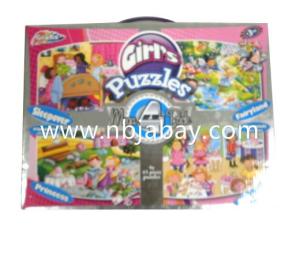 Wholesale color paper box: Four in One Paper Puzzles in Color Box