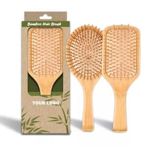 Wholesale bamboo comb: Bamboo Paddle Brush