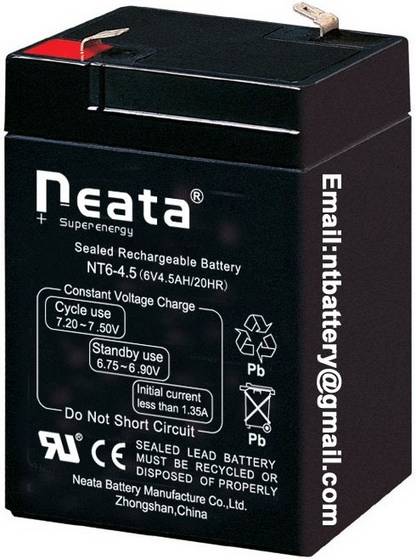 6v 4.5ah Sla Battery(id:2431468) Product details - View 6v ...