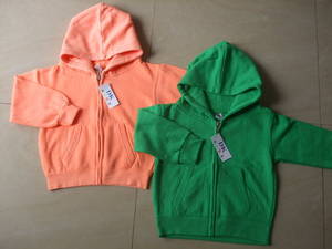 Wholesale dye: DK KIDS, Garment Dye Zip Open Hood