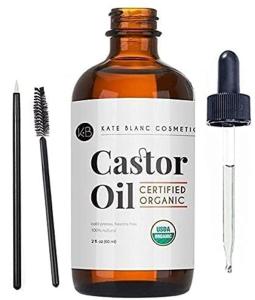 Wholesale castor: Kate Blanc Cosmetics Castor Oil (2oz), USDA Certified Organic, 100% Pure