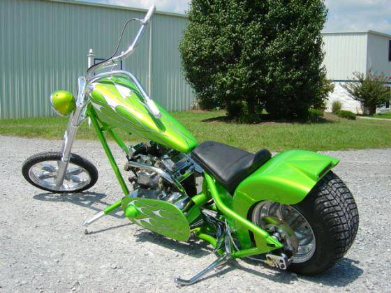 small chopper motorcycle