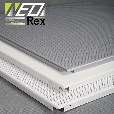 Aluminum Ceiling Perforated Ceiling Clip In Metal Ceiling Panels Tiles