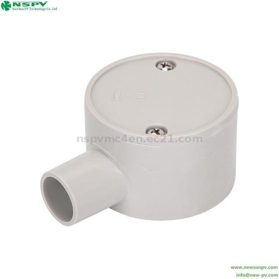 NSPV 1 Way PVC Box PVC 1 Deep Electrical Junction Box 1 Way PVC Junction Box