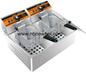 Wholesale Electric Pans, Deep Fryers: Electric Fryer,Two Tanks,CE,2014 Hot Sale