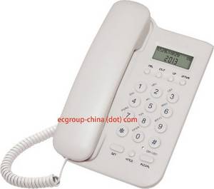 Wholesale record wall clock: Stock Inventory Caller ID Corded Telephone, Wall Desk Mounted Phone