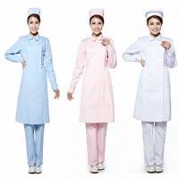 Long Sleeve Nurse Uniform Lab Coat